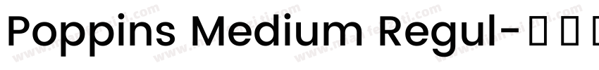 Poppins Medium Regul字体转换